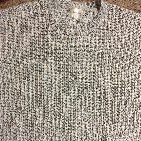 YORK & HUDSON Women's Tape Yard Crewneck Sweater In Blush Multi XL NWOT - Picture 8 of 14